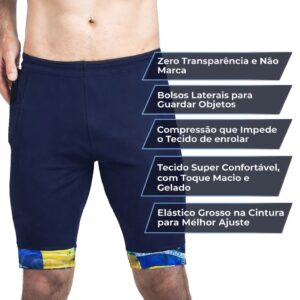 Bermuda de Compressão Masculina Brasil Edition